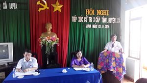 Tiếp xúc cử tri của tổ Đại biểu HĐND tỉnh tại xã IaPia - huyện Chư ...