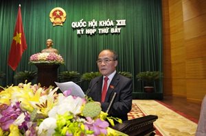 Phát biểu của Chủ tịch Quốc hội Nguyễn Sinh Hùng bế mạc kỳ họp thứ ...