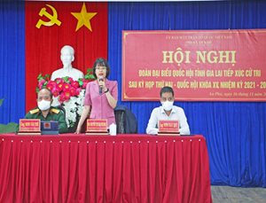 Đại biểu Quốc hội tỉnh Gia Lai tiếp xúc cử tri huyện Kông Chro và t...