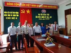 Chi bộ 4, Đảng bộ cơ sở Văn phòng Đoàn ĐBQH và HĐND tỉnh tổ chức Đạ...
