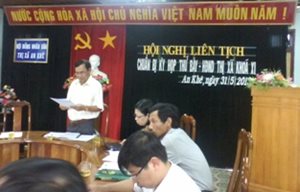 Thị xã An Khế tổ chức Hội nghị Liên tịch chuẩn bị kỳ họp thứ Bảy, H...