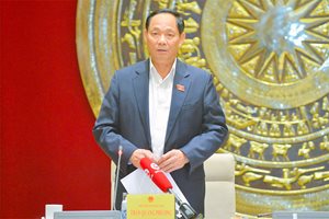 Phó Chủ tịch Quốc hội, Thượng tướng Trần Quang Phương làm việc với ...