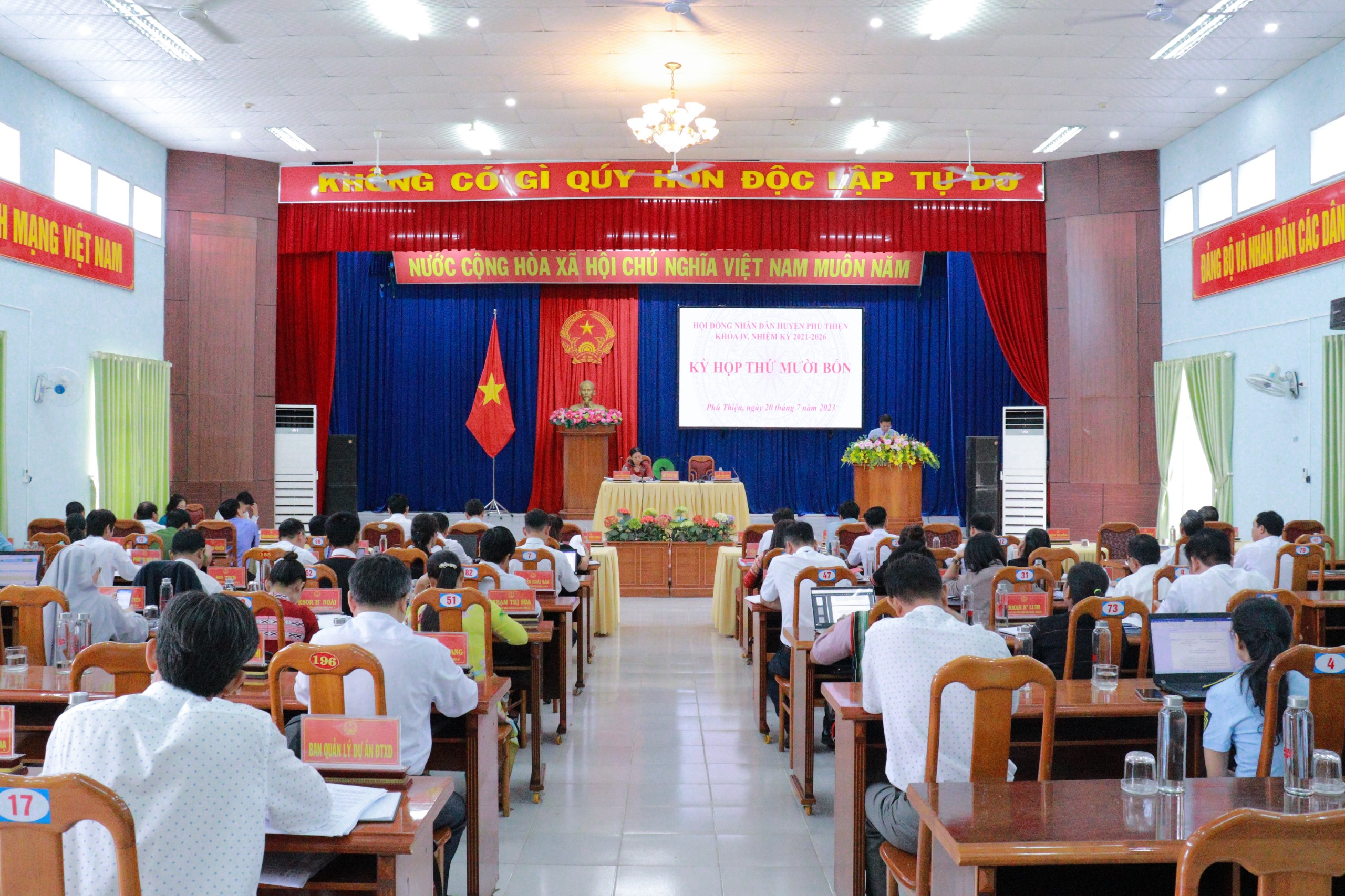 Article HĐND huyện Phú Thiện tổ chức kỳ họp thứ Mười bốn, HĐND huyện khóa IV, nhiệm kỳ 2021 -2026