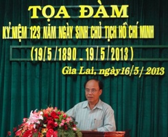 Tổ chức tọa đàm kỷ niệm 123 năm ngày sinh của Chủ tịch Hồ Chí Minh ...