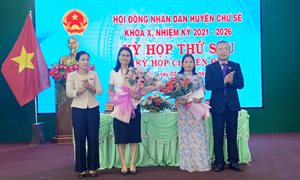 Bà Kpui H'Blê được bầu giữ chức Phó Chủ tịch HĐND huyện Chư Sê  nhi...