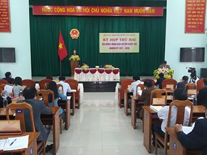 Hội đồng nhân dân huyện Chư Prông tổ chức Kỳ họp thứ Hai, khóa XIII...