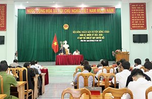 HĐND huyện Kông Chro tổ chức Kỳ họp thứ Chín (chuyên đề) khóa VII, ...